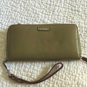 Vera Bradley Leather Wallet Wristlet!